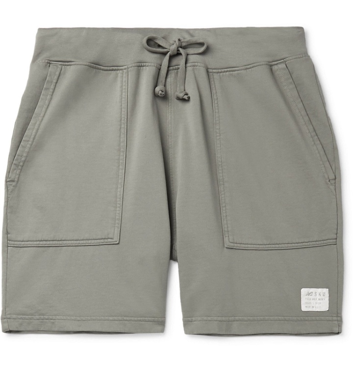 Photo: Save Khaki United - New Balance Slim-Fit Supima Cotton-Jersey Drawstring Shorts - Green