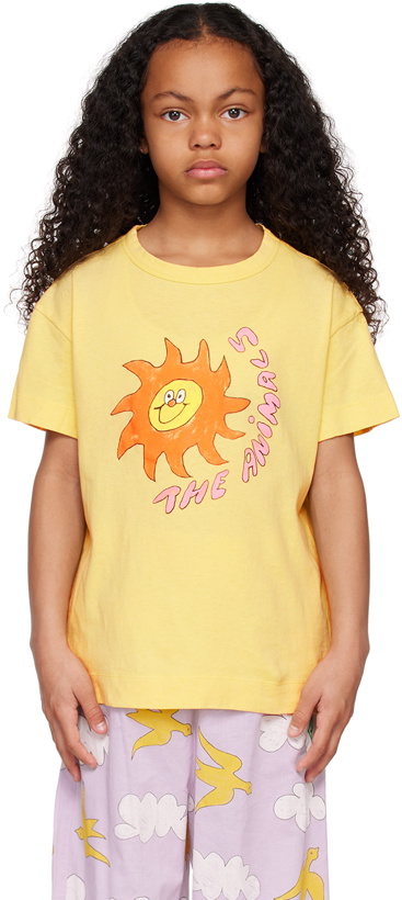 Photo: The Animals Observatory Kids Yellow Rooster T-Shirt