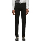 Balmain Black Slim Fit Logo Jeans