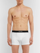 TOM FORD - Stretch-Cotton Boxer Briefs - White