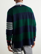 Thom Browne - Slim-Fit Striped Wool Sweater - Green