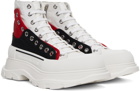 Alexander McQueen White Tread Slick Sneakers