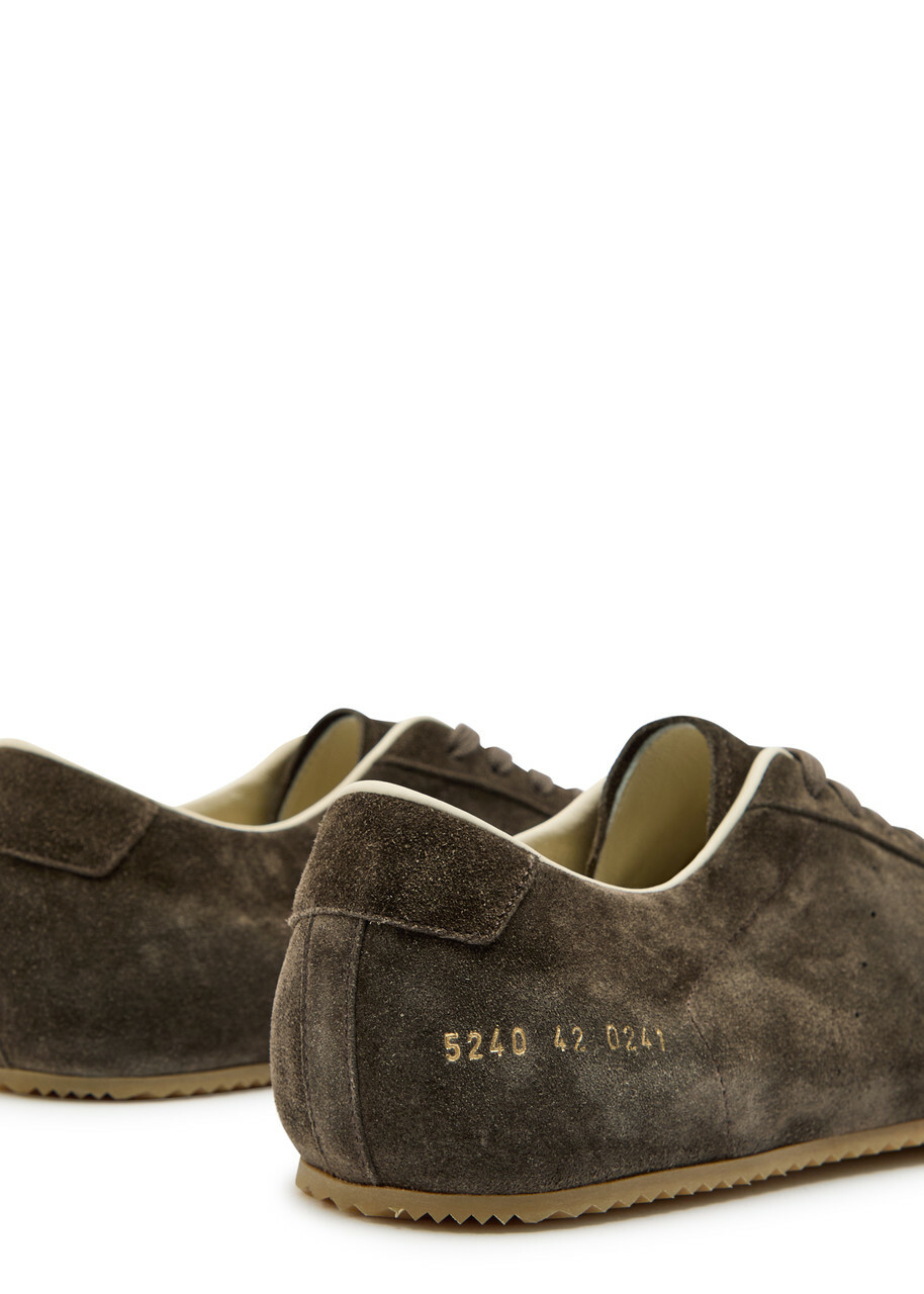 Common Projects Driving Shoe Suede Sneakers Khaki