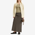 Samsøe Samsøe Women's Saagneta Long Skirt in Beluga Stripe