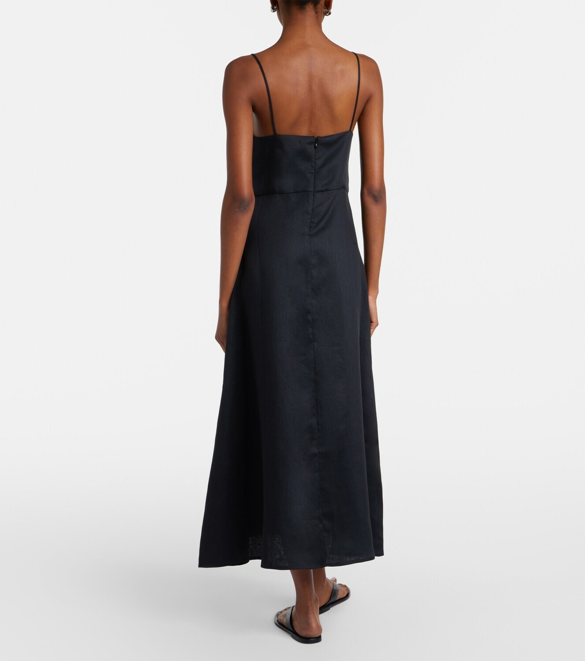 Asceno Ida linen midi dress