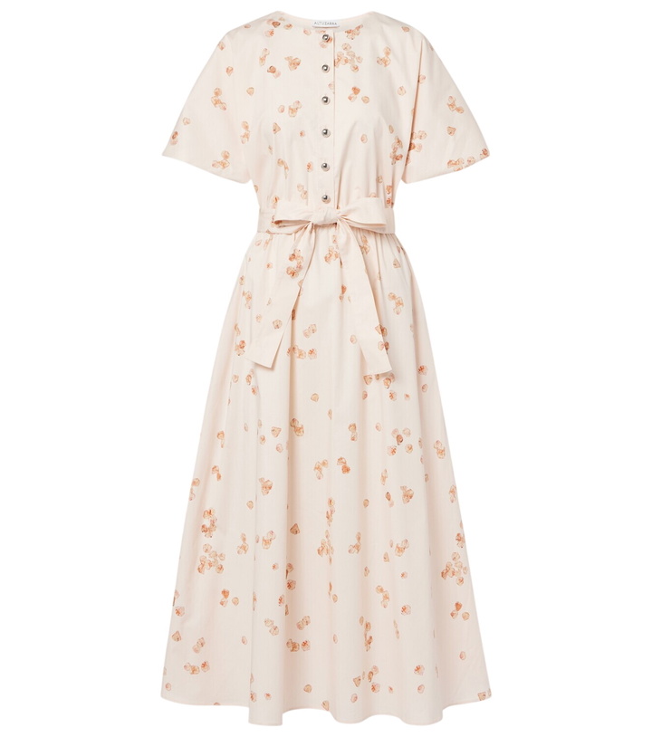 Photo: Altuzarra Paulina floral belted cotton-blend midi dress