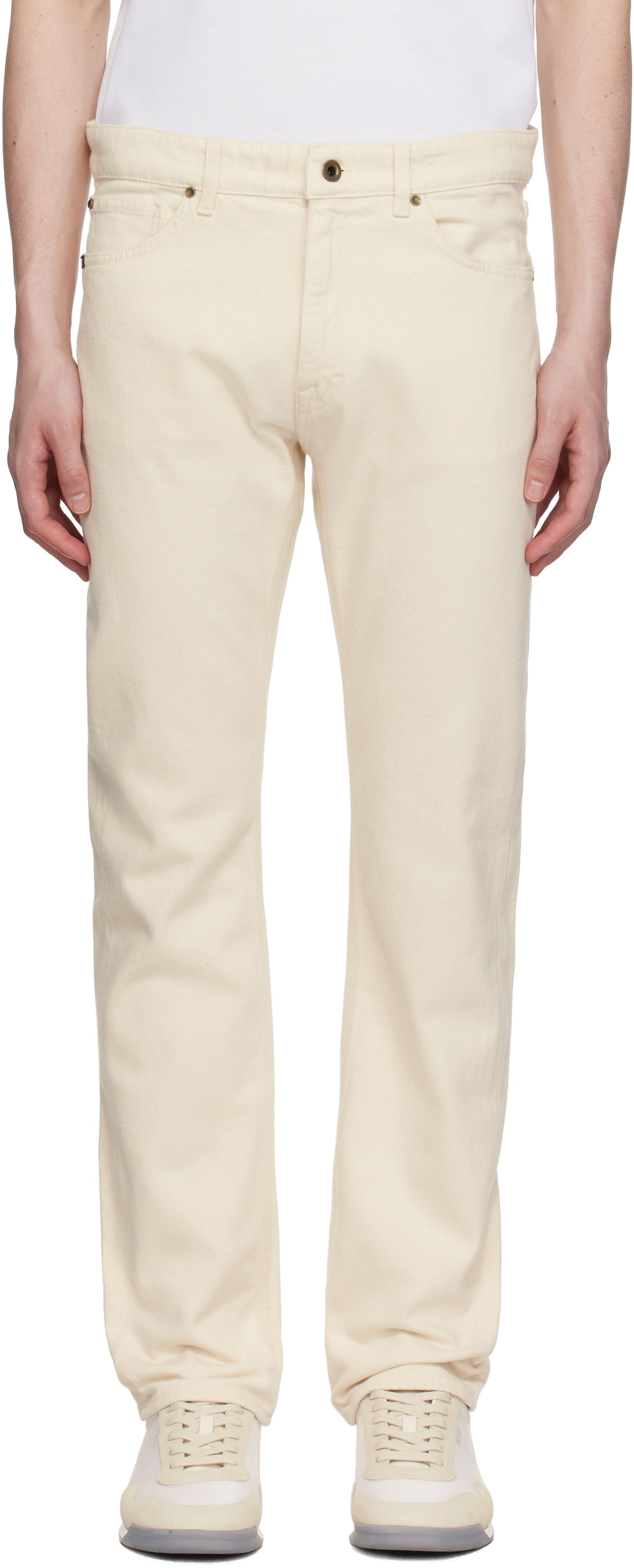 Tiger of Sweden Off-White Des Regular-Fit Jeans