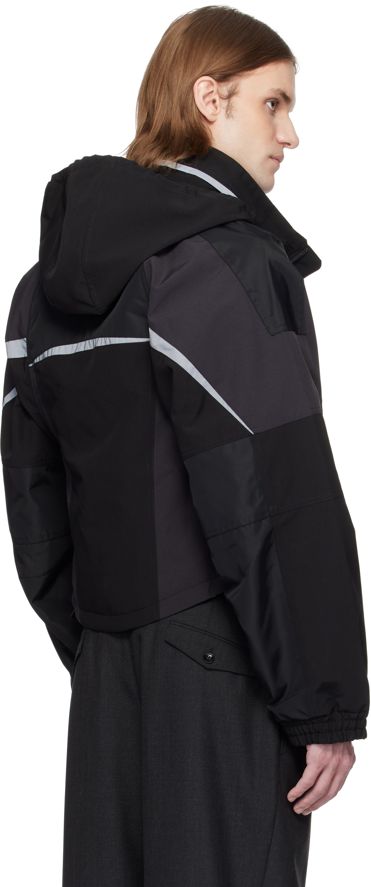 Martine Rose Black Shrunken Sports Jacket Martine Rose