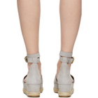 Chloe Grey Suede Lauren Espadrille Sandals