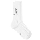 A-COLD-WALL* Men's Bracket Socks in White
