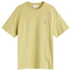 Maison Kitsuné Men's Fox Head Patch Regular T-Shirt in Canvas