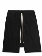 DRKSHDW by Rick Owens - Pods Straight-Leg Cotton-Jersey Drawstring Shorts - Black