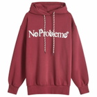 No Problemo Men's Funghi Problemo Hoodie in Burgundy