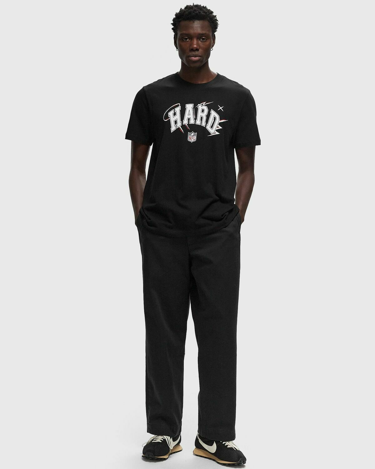 Fanatics X Hard Nfl London T Shirt Black Shortsleeves