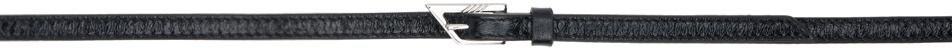 The Attico Black Pin-Buckle Belt