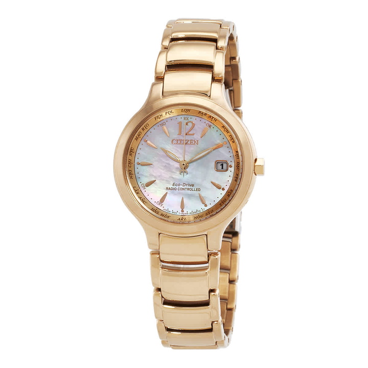 Photo: Citizen Eco-Drive Perpetual World Time Mother of Pearl Dial Ladies Watch EC1173-87Y