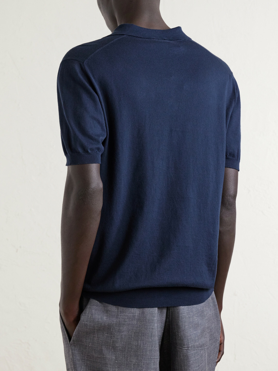 Boglioli - Slim-Fit Garment-Dyed Cotton Polo Shirt - Blue