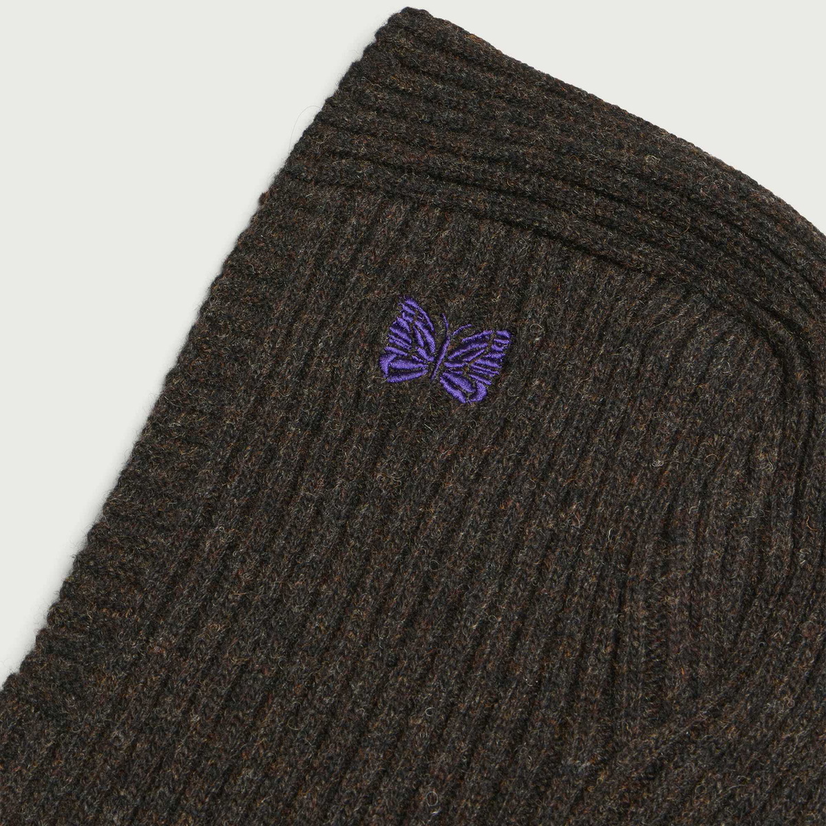 Needles Women's Shetland Wool Balaclava in Umber
