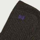 Needles Women's Shetland Wool Balaclava in Umber