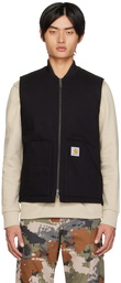 Carhartt Work In Progress Black Stand Collar Vest