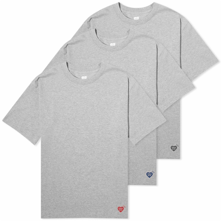 Photo: Human Made Men's 3 Pack T-Shirt in Gray