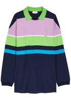 Versace Striped Cotton Mini Sweatshirt Dress Multicoloured