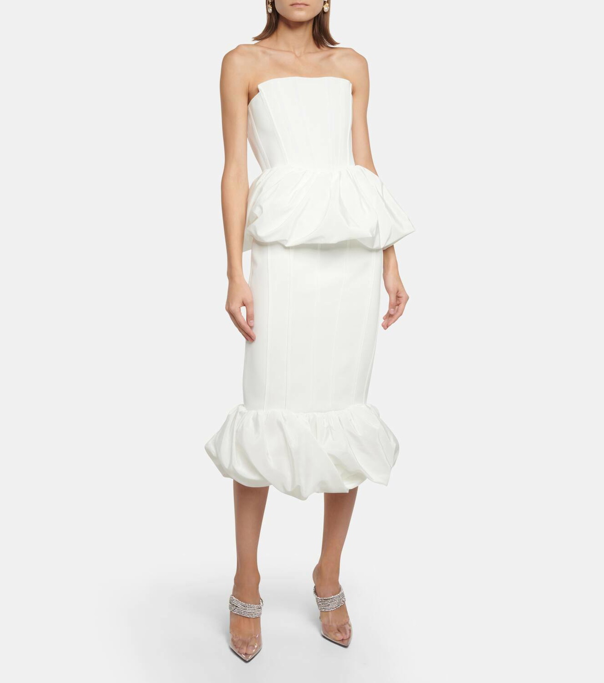 Maticevski Vindicate crêpe midi skirt