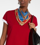 Versace Printed silk twill scarf