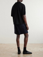 FRAME - Knitted Cotton Polo Shirt - Black