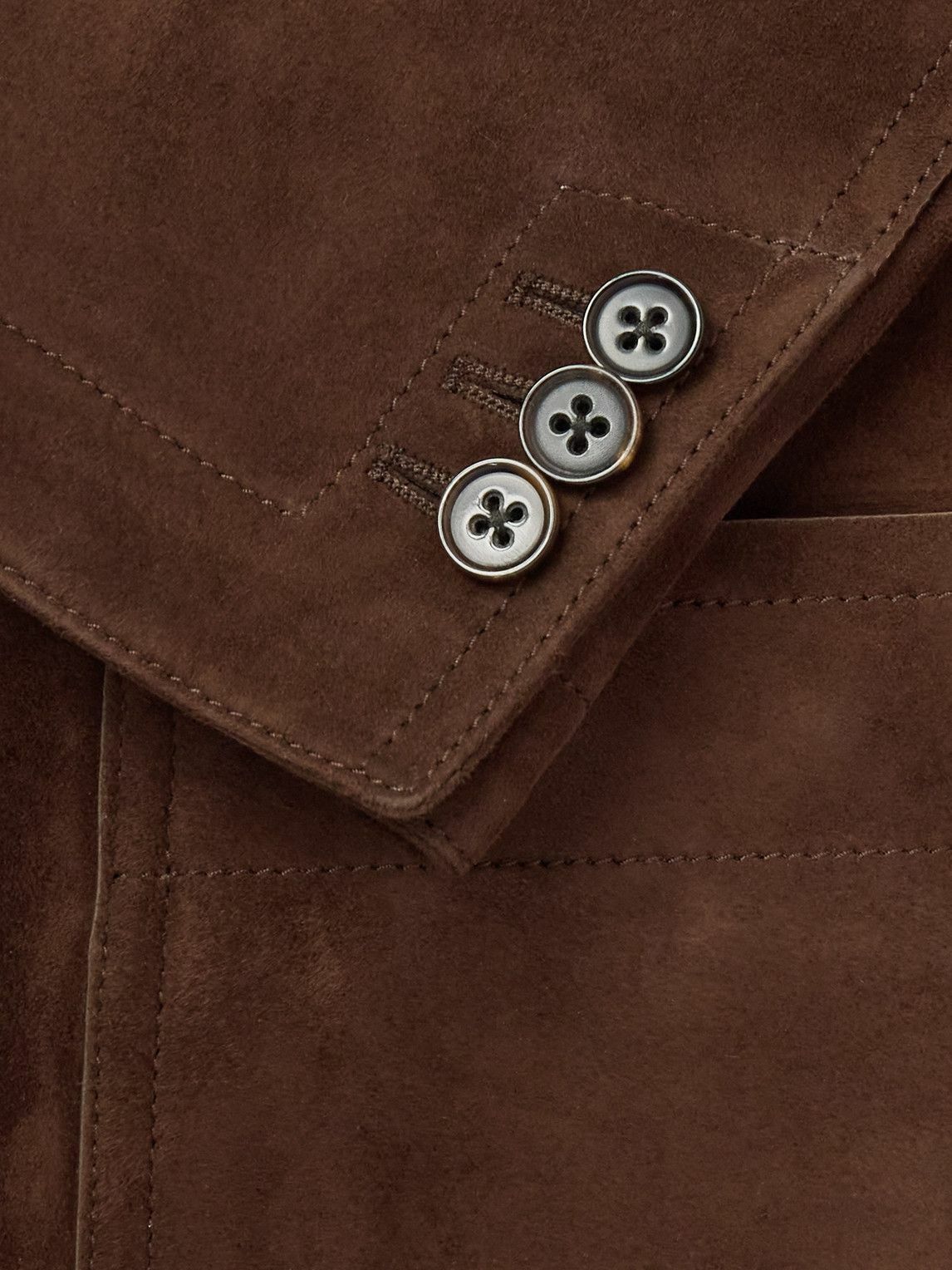 Ralph Lauren Purple label - Stewart Suede Blazer - Brown