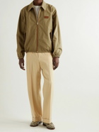 GUCCI - Reversible Suede-Trimmed Ripstop and Cotton-Blend Blouson Jacket - Brown