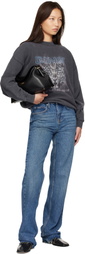 ANINE BING Gray Miles Leo Muse Sweatshirt