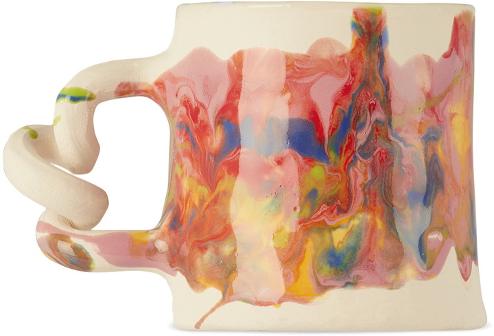 Photo: Harlie Brown Studio Multicolor Melted Marble Wiggle Mug