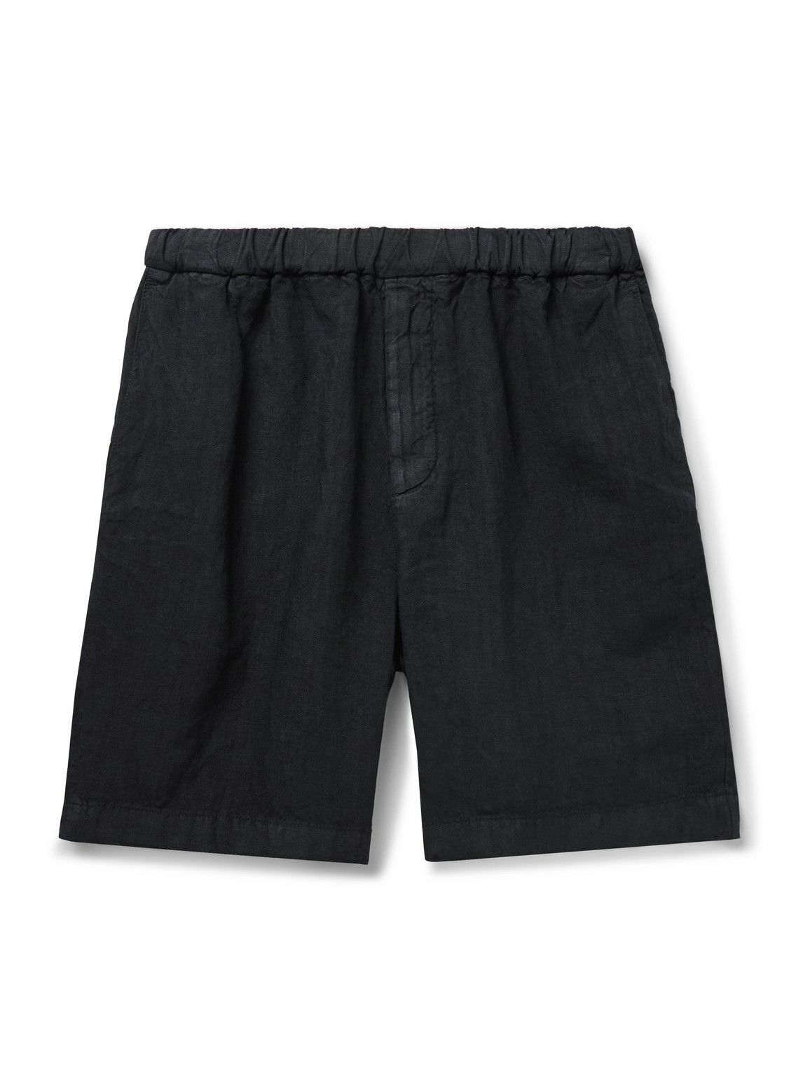 Boglioli - Straight-Leg Linen Shorts - Blue