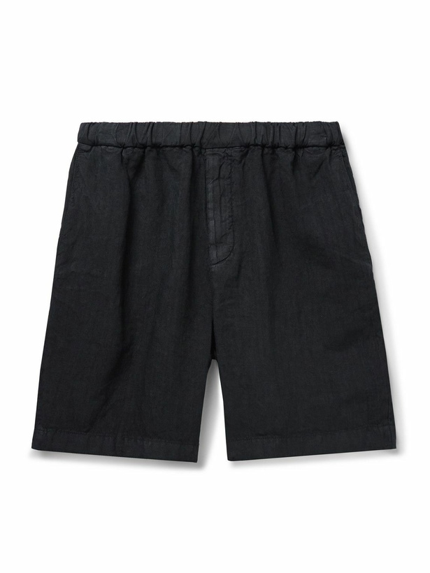 Photo: Boglioli - Straight-Leg Linen Shorts - Blue