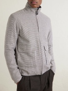 Herno - Houndstooth Linen-Blend Bomber Jacket - Gray