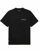 AMIRI - Logo-Print Cotton-Jersey T-Shirt - Black