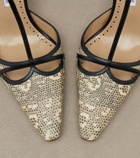 Manolo Blahnik Gish lizard-print leather pumps