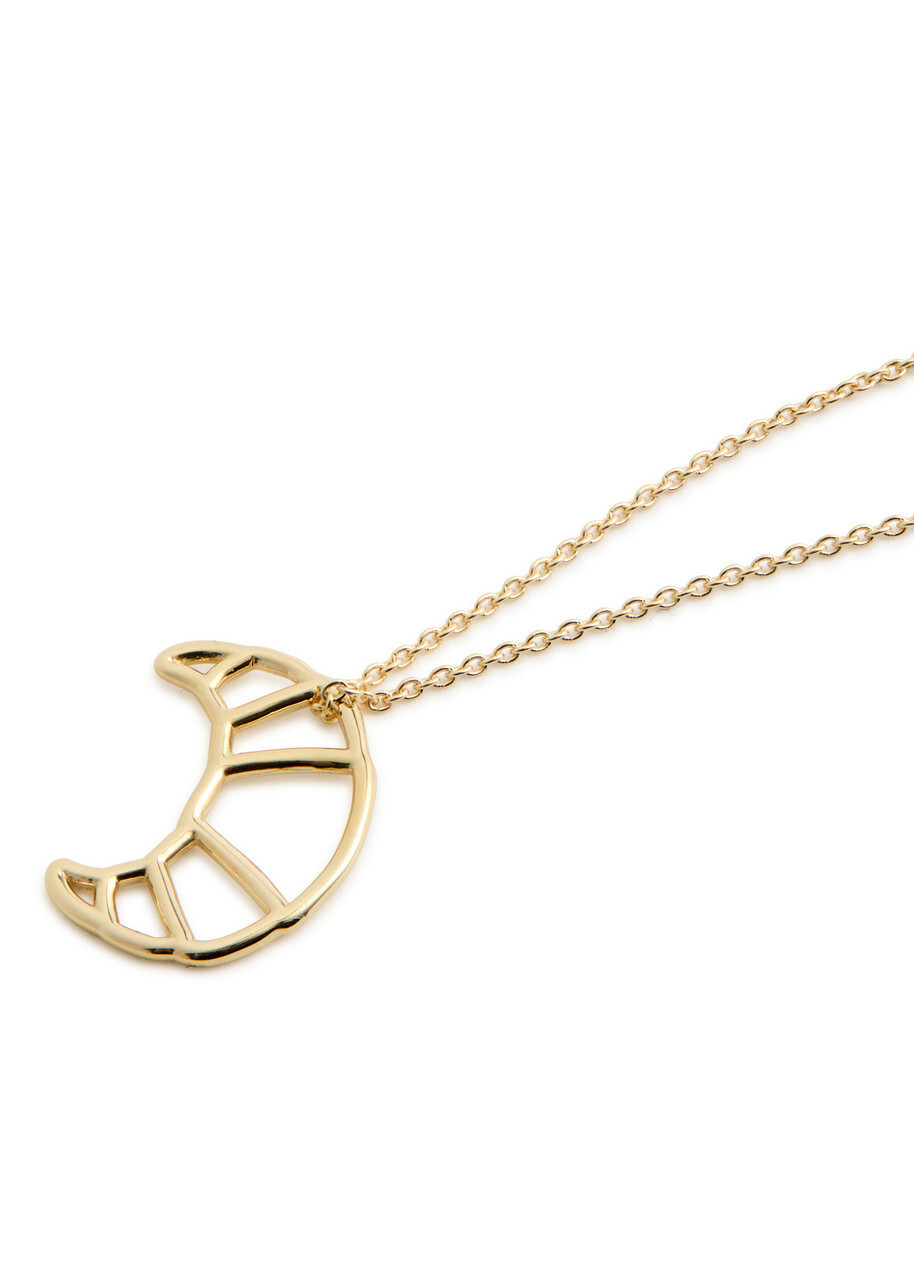 Aliita Croissant 9kt Gold Necklace - One Size