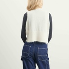 Beams Boy Women's China Button Knit Vest in Off White