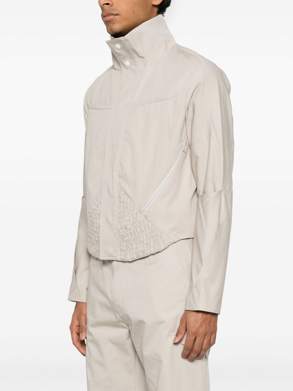 Kiko Kostadinov Neutrals Zafar Cropped Jacket Kiko Kostadinov