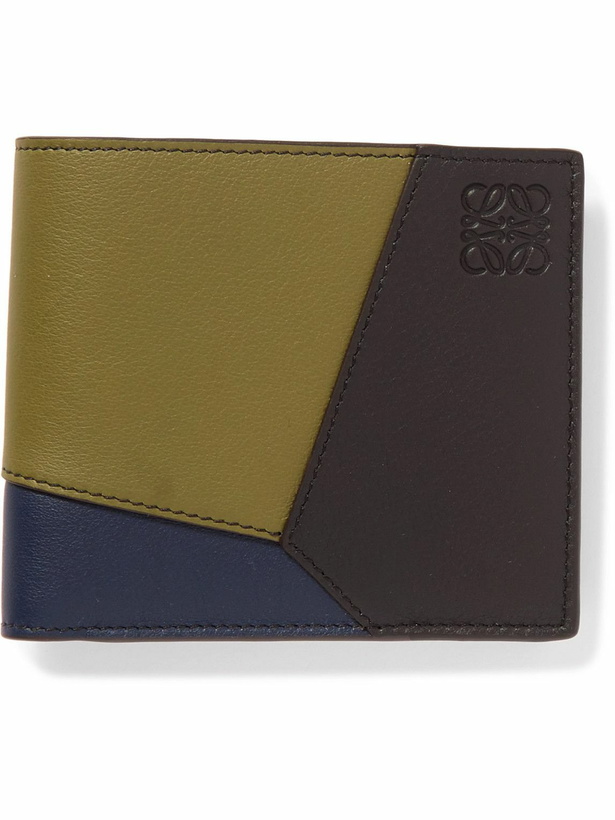 Photo: LOEWE - Puzzle Edge Logo-Debossed Leather Billfold Wallet