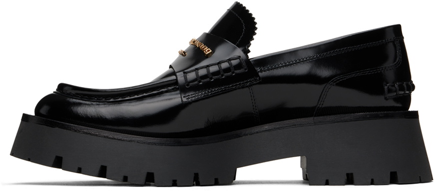 Alexander Wang Black Carter Mid-Heel Lug Loafers