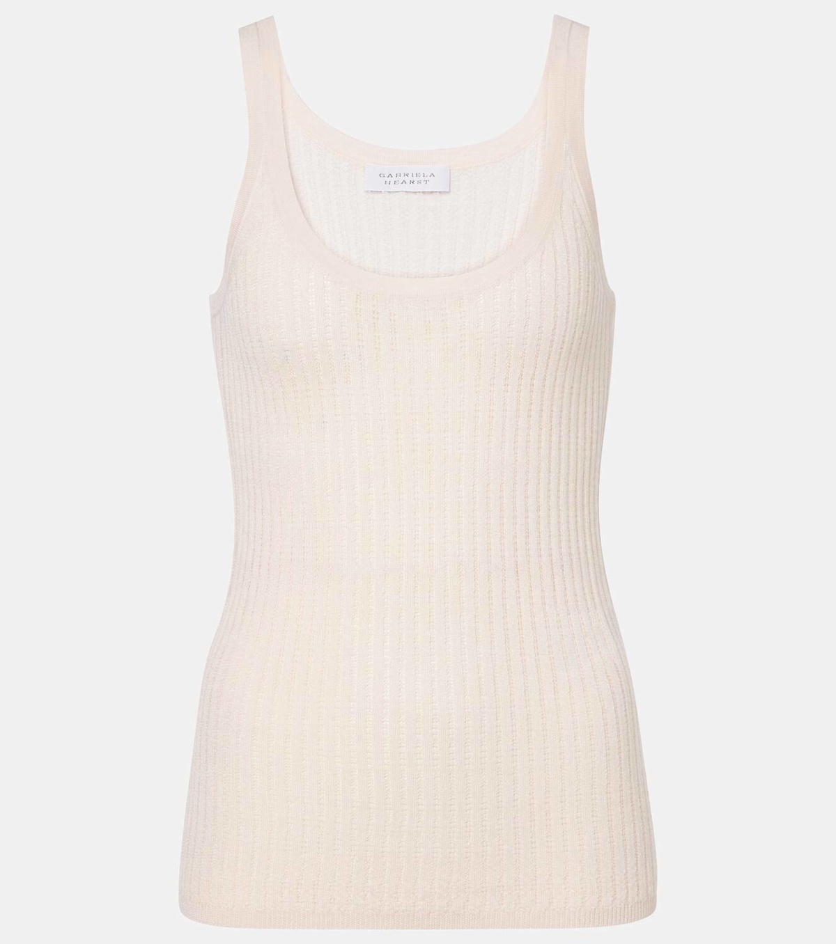 Gabriela Hearst Nevin pointelle cashmere and silk tank top