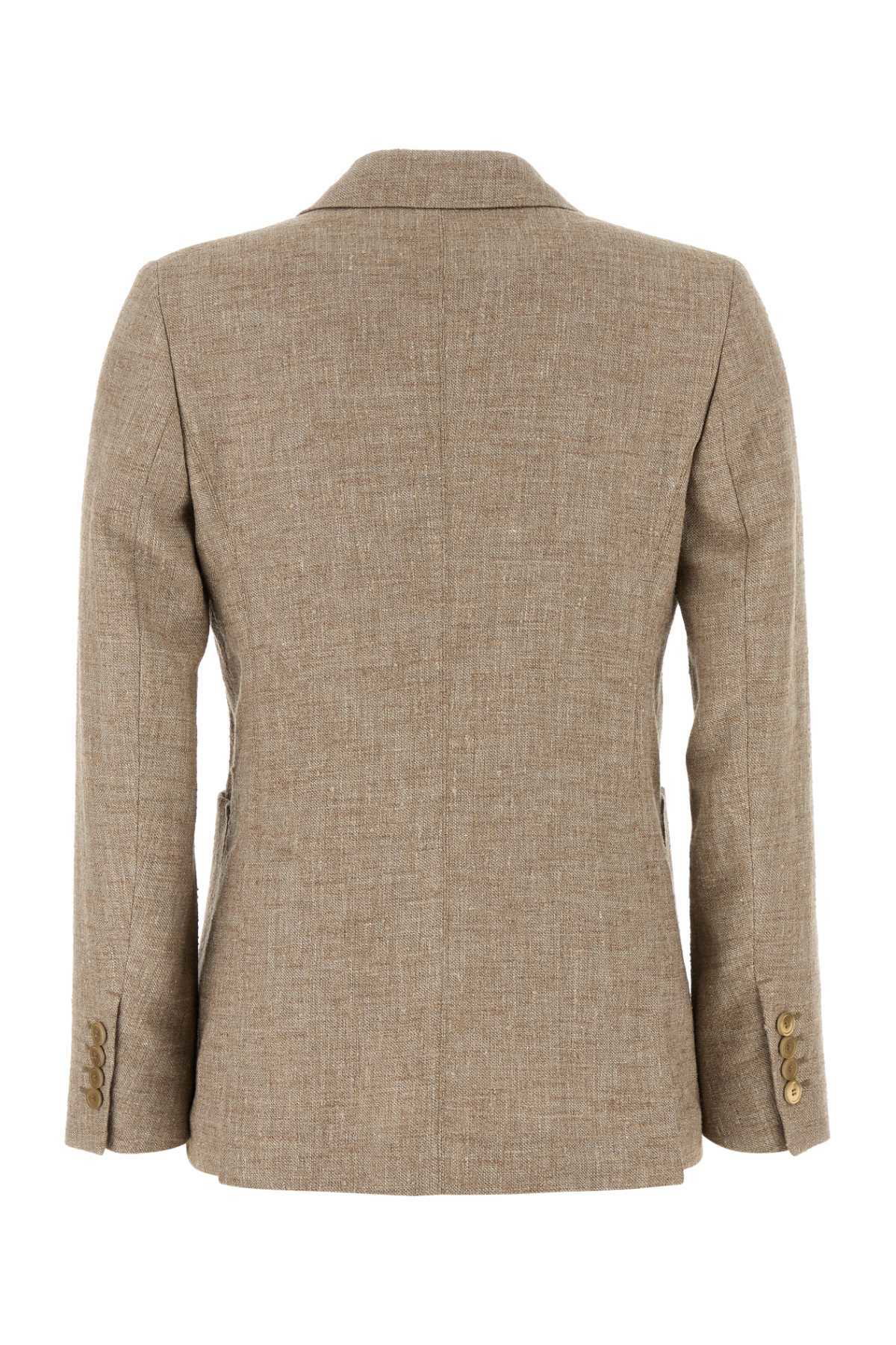 ジャケット Max Mara Cappuccino linen blend Targa blazer Max Mara Cappuccino Linen Blend Targa Blazer Max Mara