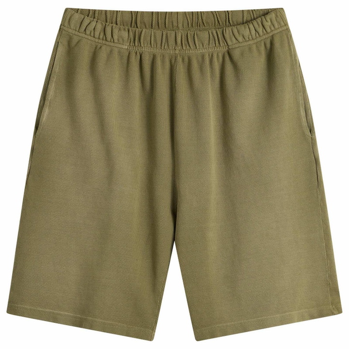 Photo: Les Tien Men's Pique Cotton Rider Short in Military Ice