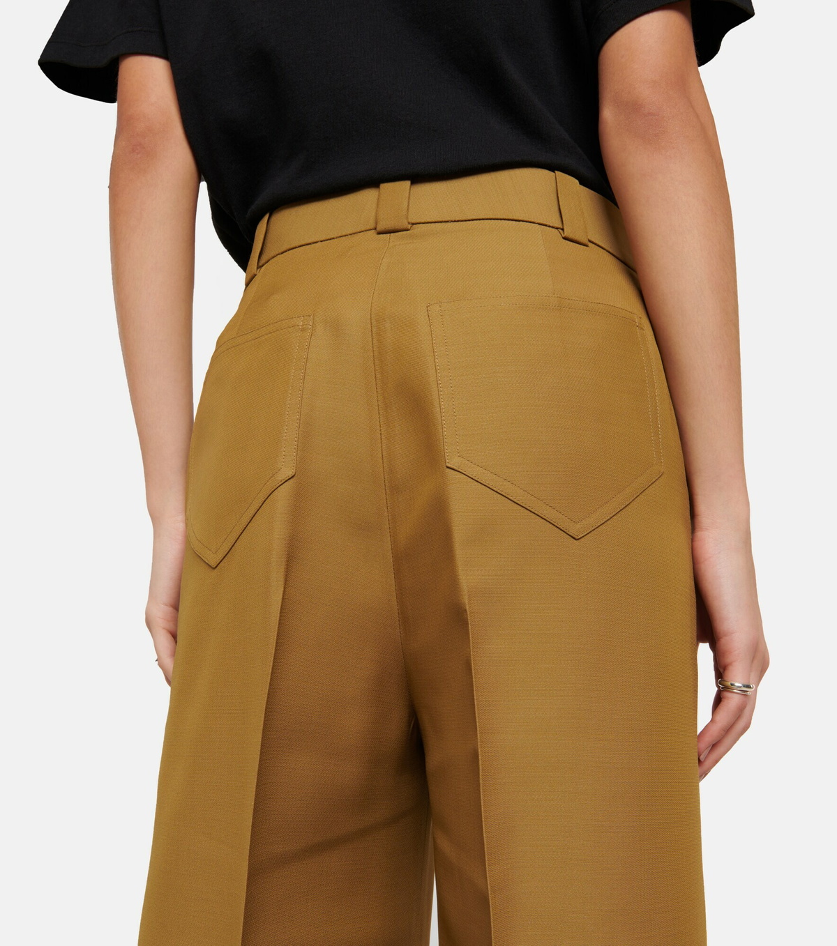 Pantalon Khaite Teyana Wide Leg - Femme Taille 2 - Couleur Sable