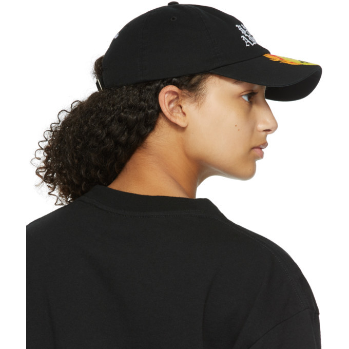 Palm Angels Black Smiley Edition Burning Cap Palm Angels