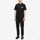 Alexander McQueen Men's Embroidered Graffiti Logo Polo Shirt in Black