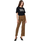 R13 Brown Joan Cropped Flare Jeans
